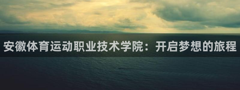 凯发官方正版app娱乐：安徽体育运动职业技术学院：开